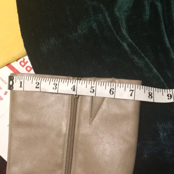 Pesaro Taupe vegan 3.75” heeled lined boots 8.5 - Picture 11 of 12